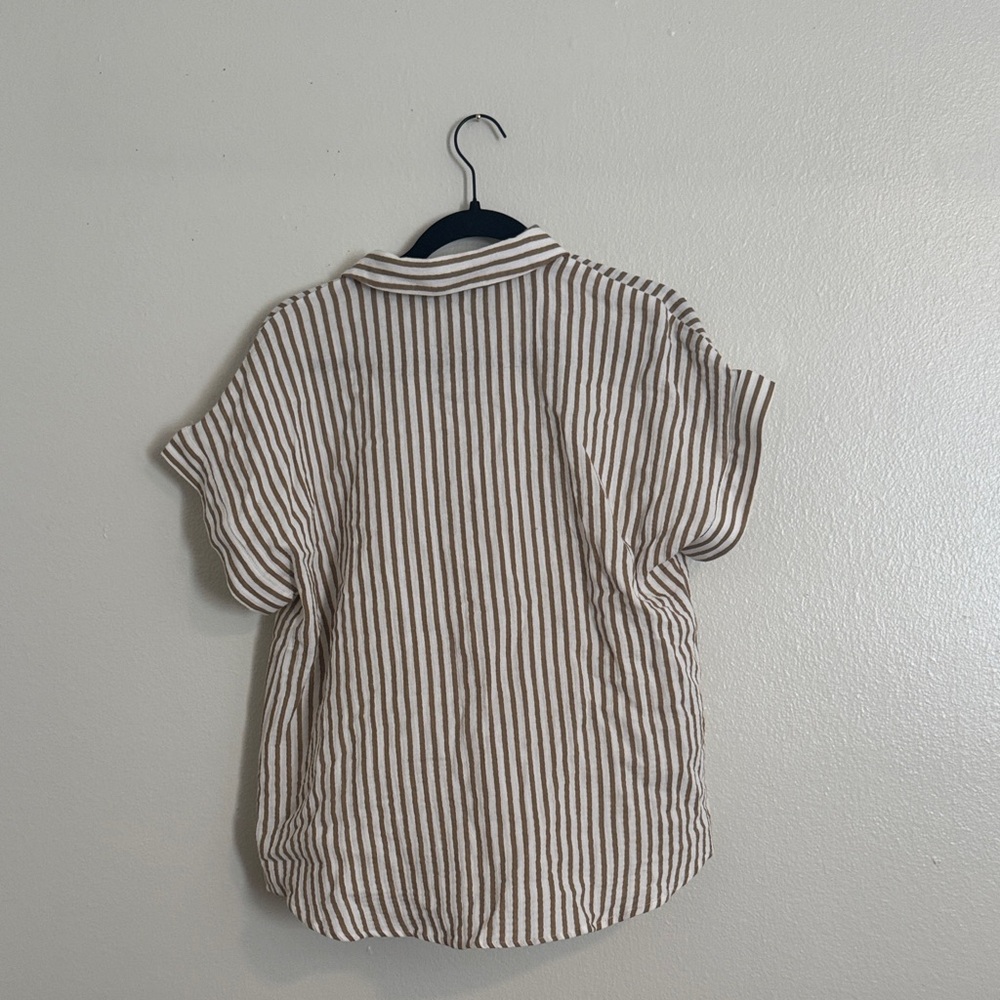 TWO Short Sleeve Button-Down Tops - image 8